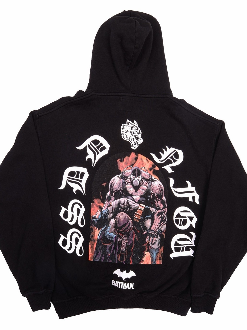 Darc Sport Black Hoodie with Multicolor Batman Bane Graphic